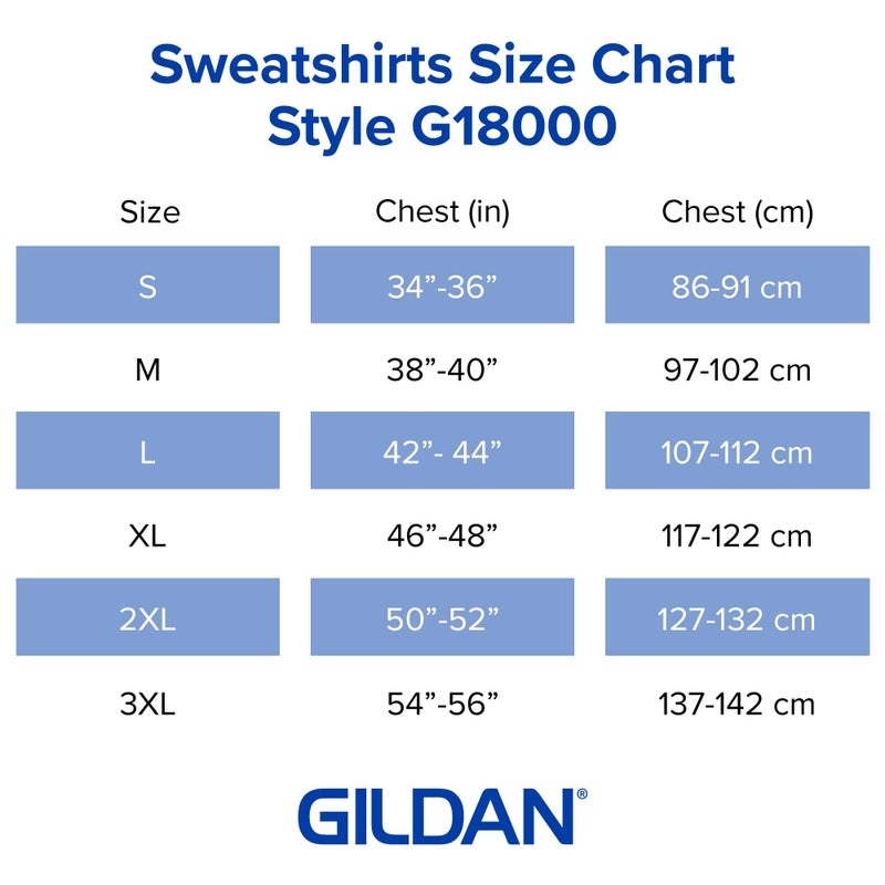 Gildan Adult Fleece Crewneck Sweatshirt, Style G18000, Multipack, White (1-Pack), 2X-Large - Image 5